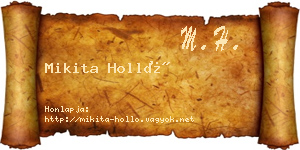 Mikita Holló névjegykártya